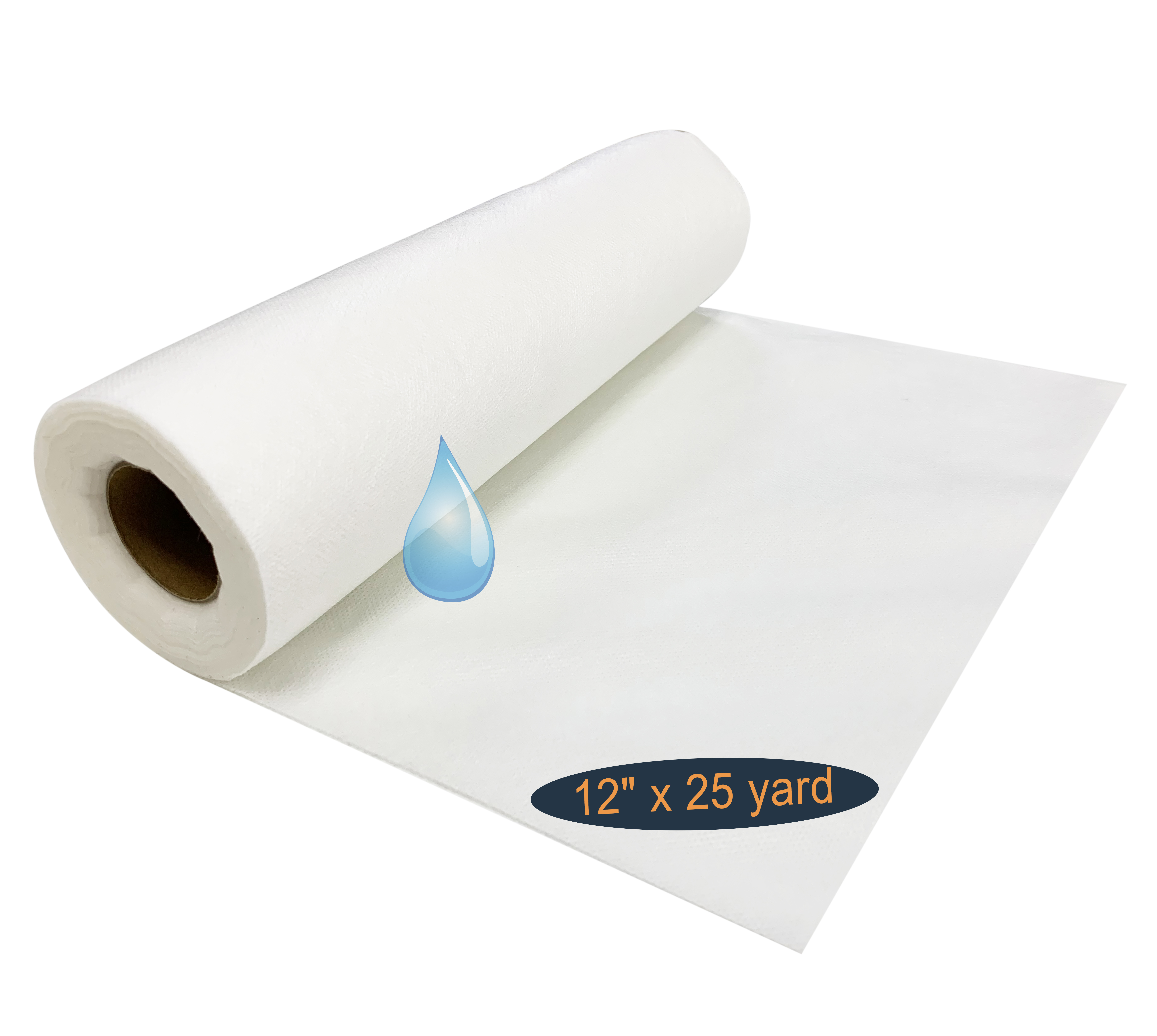 HimaPro Wash Away Non-Woven Stabilizer Backing for Machine Embroidery and Hand Sewing Water Soluble Embroidery Stabilizer (12 inch x 25 Yard)